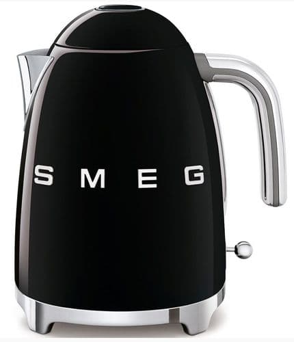 SMEG 50's Style Retro 1.7l Jug Kettle Black KLF03BLUK