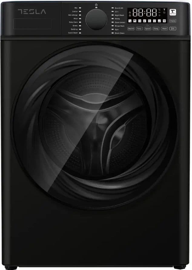 Washer Tesla TESLA Inverter Drive Washer Dryer 8/5kg Load 1400 Spin Black TWD85B 5 ...