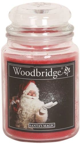 WOODBRIDGE Large Scented Candle Jar Santa's Magic