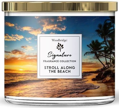 WOODBRIDGE Tumbler Candle Jar - Stroll Along The Beach 410g