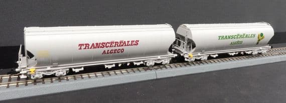 Arnold TT HN9758 SNCF Transcereales-Algeco Cereal Hopper Wagon Set of 2