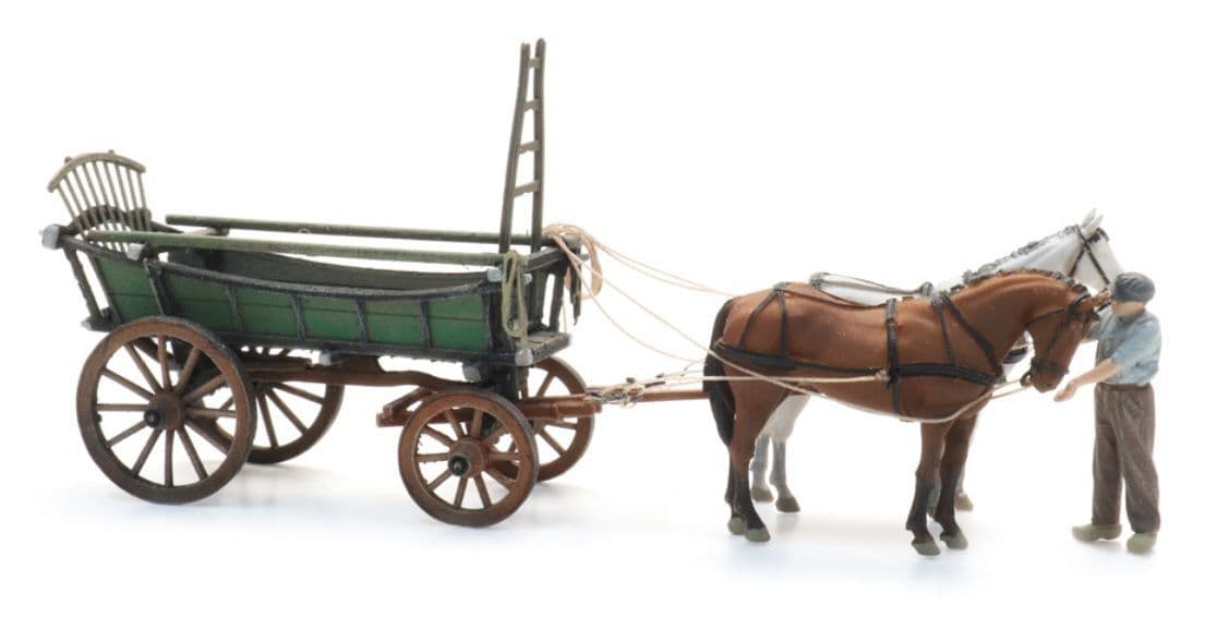 ArtiTec 387599 Horse drawn hay wagon