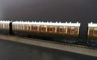 Dapol 4P-020-101/111/121 Set of three GWR Toplight Coaches