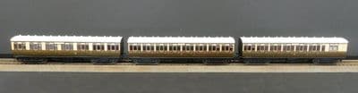 Dapol 4P-020-101/111/121 Set of three GWR Toplight Coaches