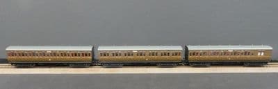 Dapol 4P-020-401/411/421 Set of three GWR Toplight Coaches