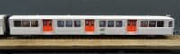Jouef HJ4152 SNCF 3-unit set of RIB 70 coaches, original livery with red access doors