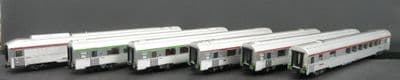Jouef HJ4196/4197 SNCF, 6-unit pack Trans-Europ-Express coaches 