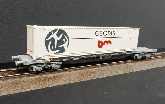 Jouef HJ6263 SNCF Sgnss Geodis 45' Container Wagon