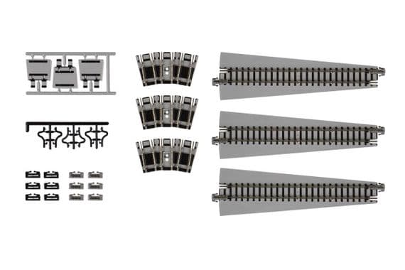Kato 20-285 Unitrack  Turntable track extension set - 3 x Straight extensions
