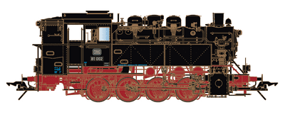 Lenz 40281-01 DB Br81 Steam Locomotive