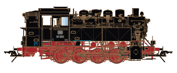 Lenz 40281-01 DB Br81 Steam Locomotive