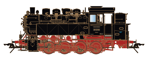 Lenz 40281-03 DRG Br81 Steam Locomotive