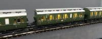 Lenz 41160-80 DB set of 3 Prussian Abteilwagen