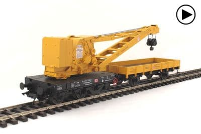 Lenz 42450-05 DB 10T Wyhlen crane with flat wagon DCC function