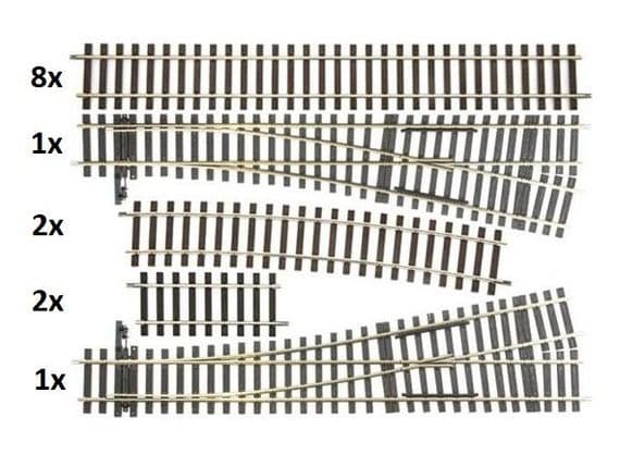 Lenz 45150-01 Track expansion pack - siding set