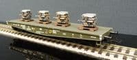 Liliput L235742   DB Bundeswehr 6-axle flat wagon