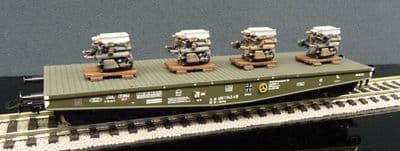 Liliput L235742   DB Bundeswehr 6-axle flat wagon