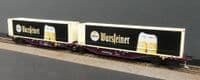 Mehano 28399 RailRelease Sggrmss90 Dbl Flat Wagon Warsteiner