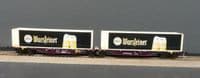 Mehano 28399 RailRelease Sggrmss90 Dbl Flat Wagon Warsteiner