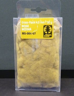 Model-Scene 004-07 Grass Flock 4.5mm Beige 50g