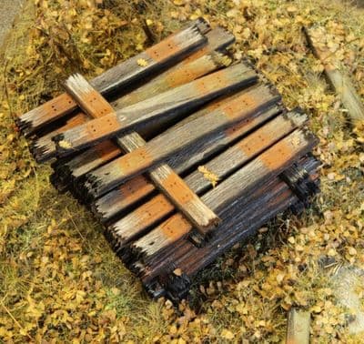 Model-Scene 48502 Old wooden railway sleepers 1:76-1:87 scale