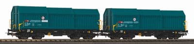 PIKO 28304 Expert CH-SBB  Telescopic Hood Wagon Set of 2