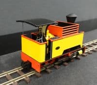 Rapido 986008 Kerr Stuart Sirdar -Yellow with Cane bin