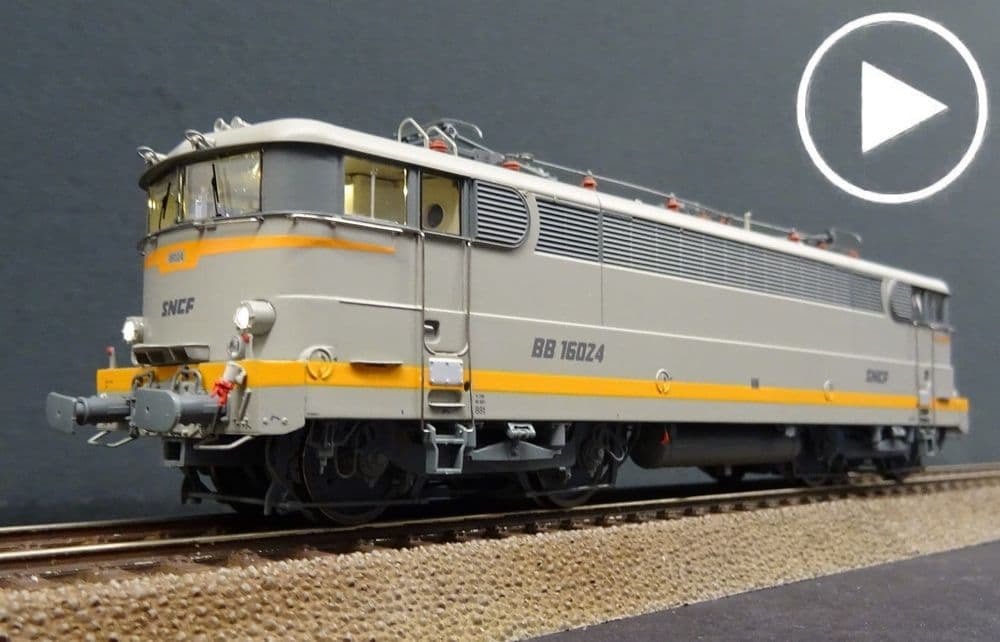REE HO BB 16024 SNCF Locomotive électrique Béton Renforcé - Digitale Sonore (MB-143S) Époque 5