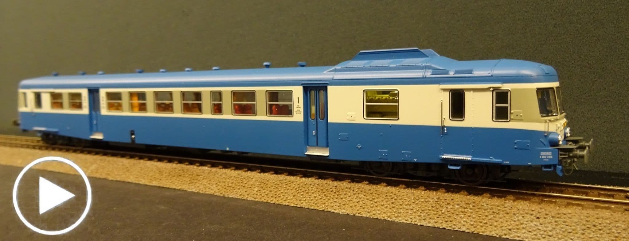 Autorail De Dietrich SNCF X3709 dépôt de STRASBOURG DCC SOUND MISTRAL