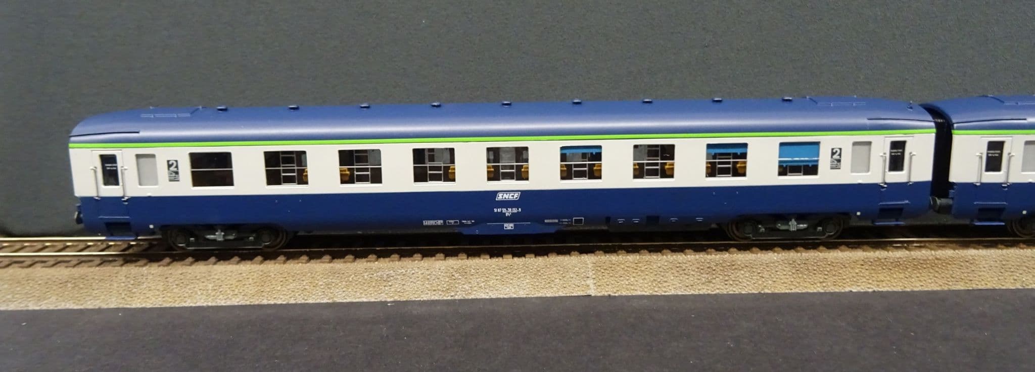 REE Modèles VB402 - Lot De 3 Voitures Voyageurs DEV AO Couchettes SNCF (B9c9) - époque IV/V