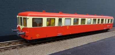 REE VB-444 SNCF XR7487 Autorail trailer analog