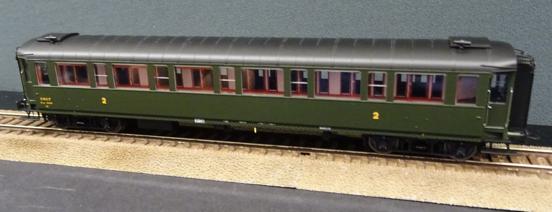 Voiture métallisée ex PLM B8 REE-VB458 - UTM Modélisme Ferroviaire