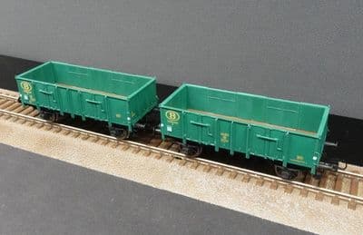 REE WB-921 SNCB Set of 2 Ludwigshafen open wagons