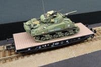 REE WBA-019 SNCF Tank transport wagon with M4A2 Sherman