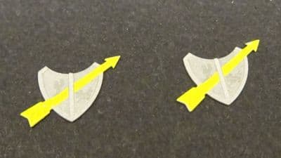 REE XB-550 Set of 2 Fleche D'Or plaques