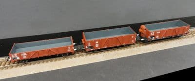 Roco 6600102 DRB Gondola Wagon Set of 3
