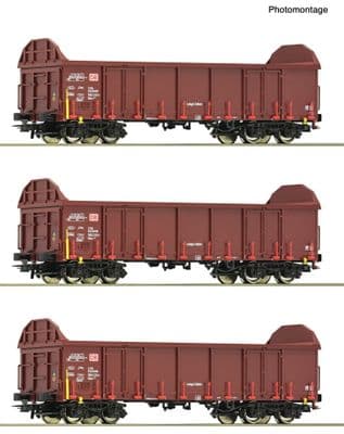 Roco 6600131 DB AG Ealos-t Open Wagon Set of 3