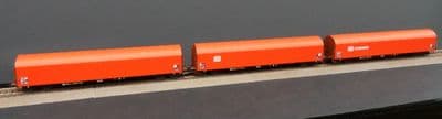 Roco 6600156 DB Cargo Tarpaulin Bogie Vans x 3