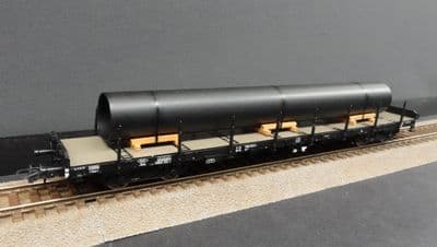 Roco 6600188 DB Stake wagon with pipe load