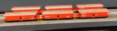 Roco 6600270/271 DB AG Falrrs152/ Faals 151 Hopper wagons x 6