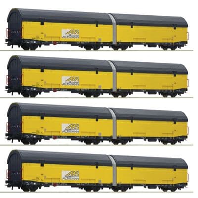 Roco 77049 ARS Altmann  4 x double car transport  wagons VI