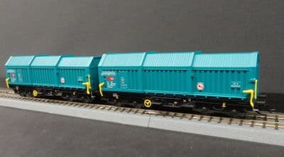 Roco TT 6680014 SBB set of 2 Telescopic hood wagons