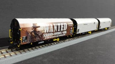Roco TT 6680023 Captrain set of 3 Tarpaulin wagons