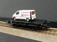 SH Fleischmann 521801K DB flat wagon with van