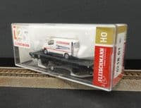 SH Fleischmann 521801K DB flat wagon with van