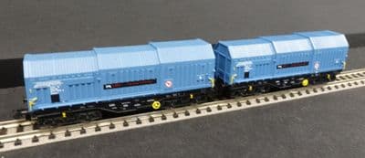 SH-Fleischmann 837926 Rail Logix Telescopic hood wagons