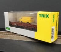 SH Trix 24201-07 DB Low sided wagon with postal vehicle load