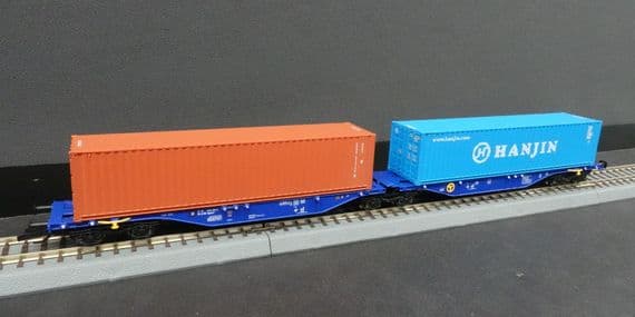 Tillig TT 18065 Double container wagon