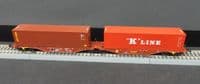 Tillig TT 18070 Double container wagon