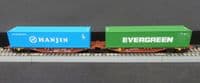 Tillig TT 18071 Double container wagon